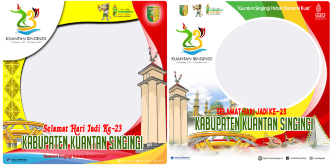 Twibbon HUT Kuantan Singingi ke-23 Tahun 2022