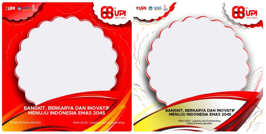 Twibbon Dies Natalis UPI ke-68 Tahun 2022