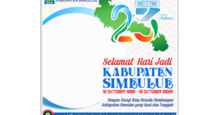 Twibbon HUT Kabupaten Simeulue ke-23 Tahun 2022