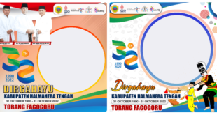 Twibbon HUT Kabupaten Halteng ke-32 Tahun 2022