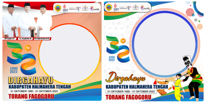 Twibbon HUT Kabupaten Halteng ke-32 Tahun 2022