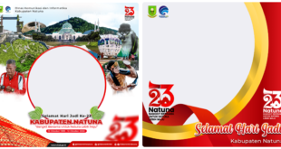 Twibbon HUT Kabupaten Natuna ke-23 Tahun 2022