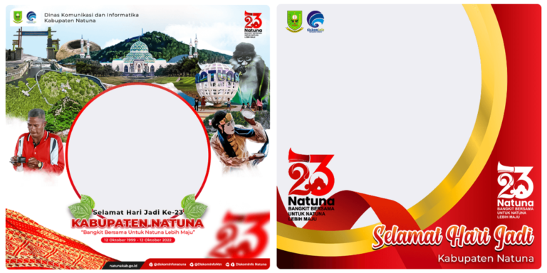 Twibbon HUT Kabupaten Natuna ke-23 Tahun 2022