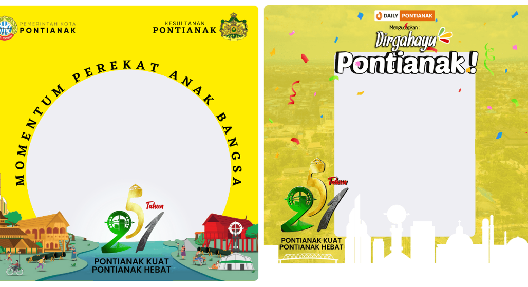 Twibbon HUT Kota Pontianak ke-251 Tahun 2022