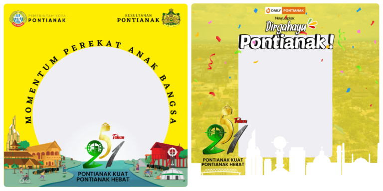 Twibbon HUT Kota Pontianak ke-251 Tahun 2022