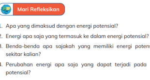 Apa yang dimaksud dengan energi potensial