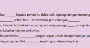 Jawaban Bahasa Indonesia Kelas 5 Halaman 181 Isilah titik-titik menggunakan kata-kata dari daftar kosakata baru