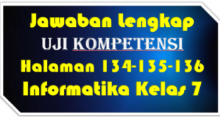 Jawaban Informatika Halaman 134 135 136 Kelas 7