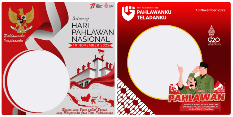 Twibbon Hari Pahlawan Nasional 2022