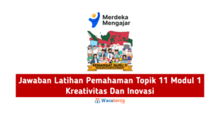 Jawaban Latihan Pemahaman Topik 11 Modul 1 Kreativitas Dan Inovasi