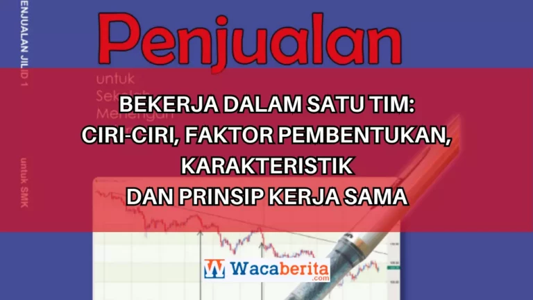 Bekerja dalam Satu Tim: Ciri-ciri, Faktor Pembentukan, Karakteristik dan Prinsip Kerja Sama