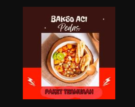 bakso aci pedas