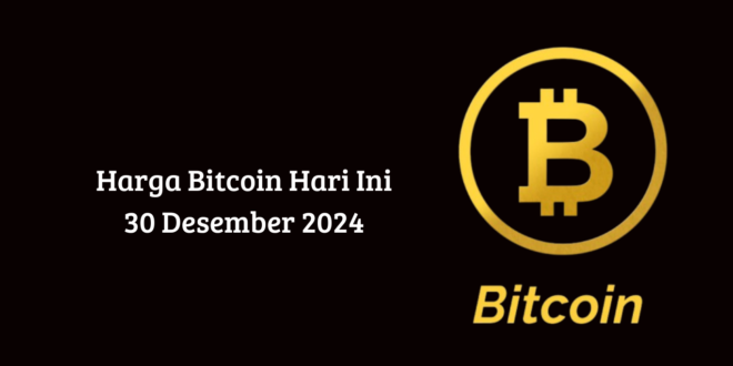 Harga Bitcoin Hari Ini 30 Desember 2024