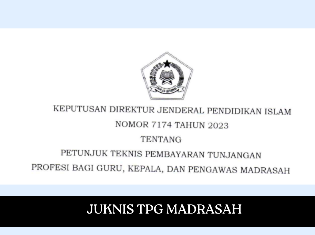 JUKNIS TPG MADRASAH