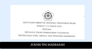 JUKNIS TPG MADRASAH