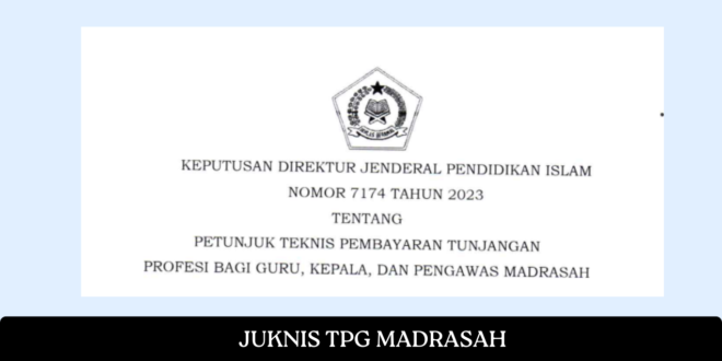 JUKNIS TPG MADRASAH