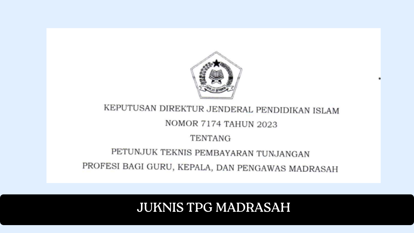 JUKNIS TPG MADRASAH