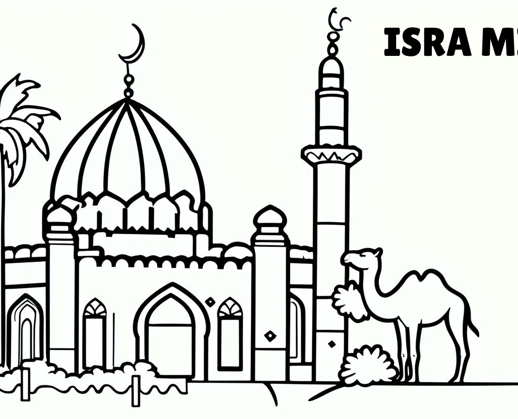 Gambar Untuk Mewarnai Tema Isra Mi’raj 2025