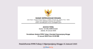 Pendaftaran PPPK Tahap 2 Diperpanjang Hingga 15 Januari 2025