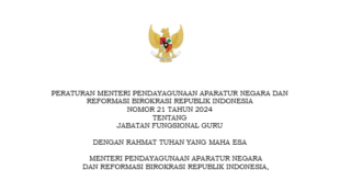 Peraturan MenPAN RB Nomor 21 Tahun 2024