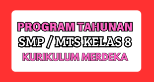 Program Tahunan (Prota) Fase D Kelas 8 SMP Kurikulum Merdeka