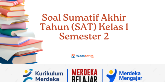 Soal Sumatif Akhir Tahun (SAT) Kelas 1 Semester 2