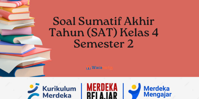 Bank Soal Sumatif Akhir Tahun (SAT) Kelas 4 Semester 2 Kurikulum Merdeka