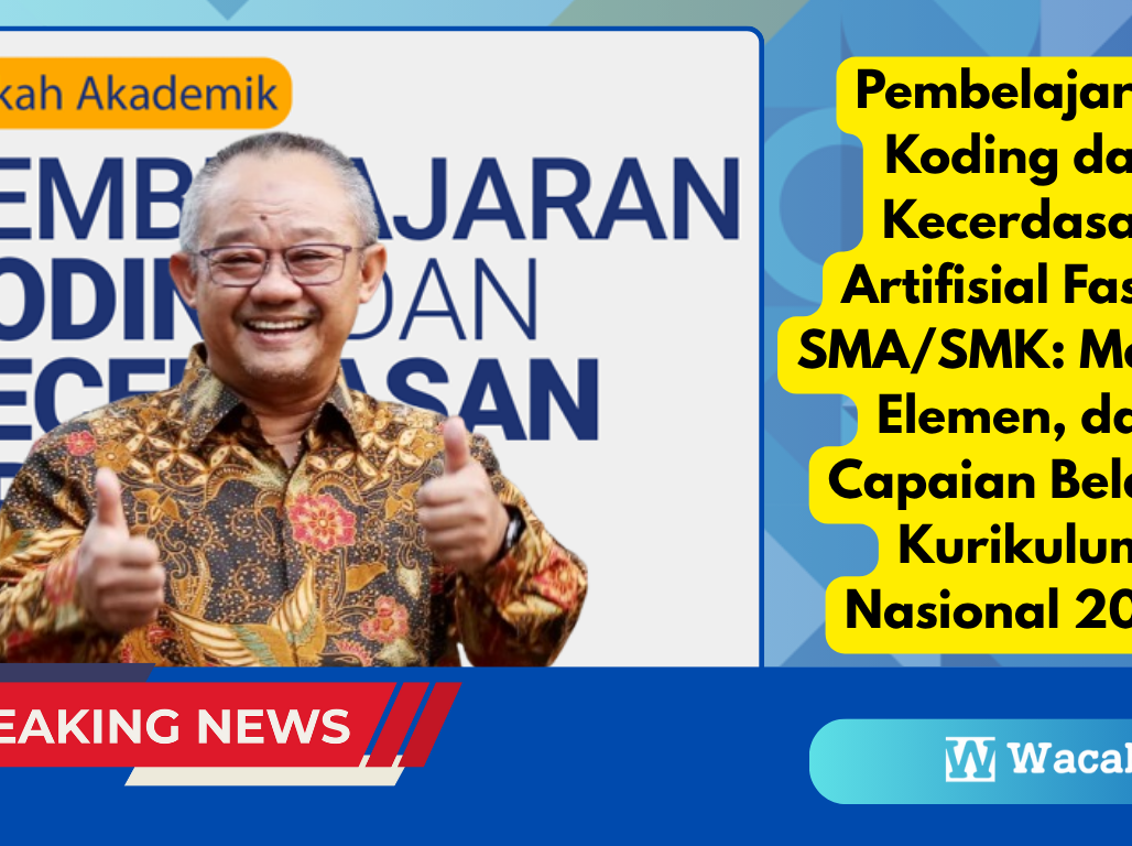 Pembelajaran Koding dan Kecerdasan Artifisial Fase E