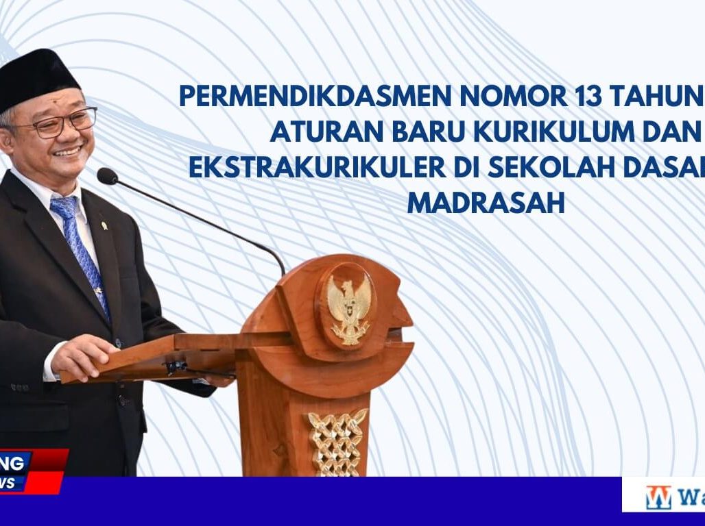 Permendikdasmen Nomor 13 Tahun 2025 Aturan Baru Kurikulum dan Ekstrakurikuler di Sekolah Dasar dan Madrasah