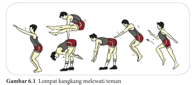 Lompat kangkang melewati teman