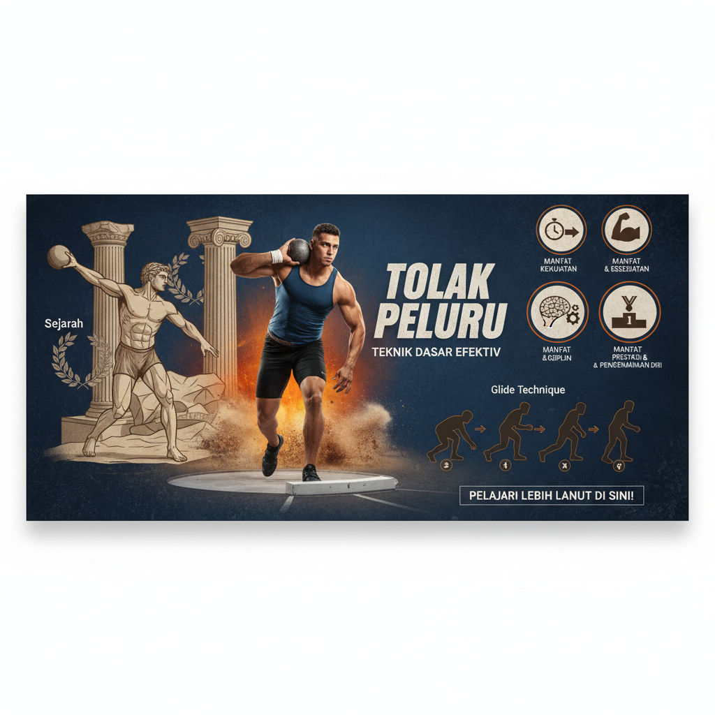 Sejarah Tolak peluru, Manfaat, dan Teknik Dasar yang Efektif