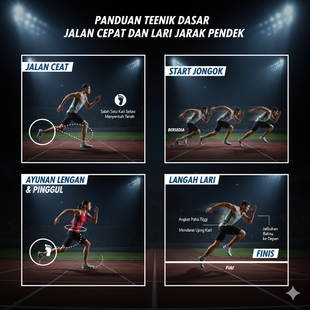 Teknik Dasar Jalan Cepat dan Lari Jarak Pendek