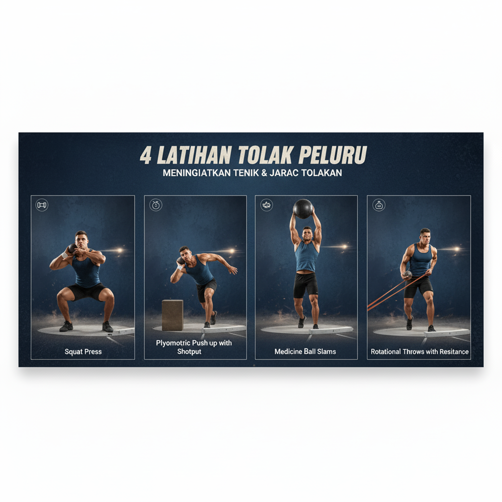 4 Latihan Tolak Peluru untuk Meningkatkan Teknik dan Jarak Tolakan
