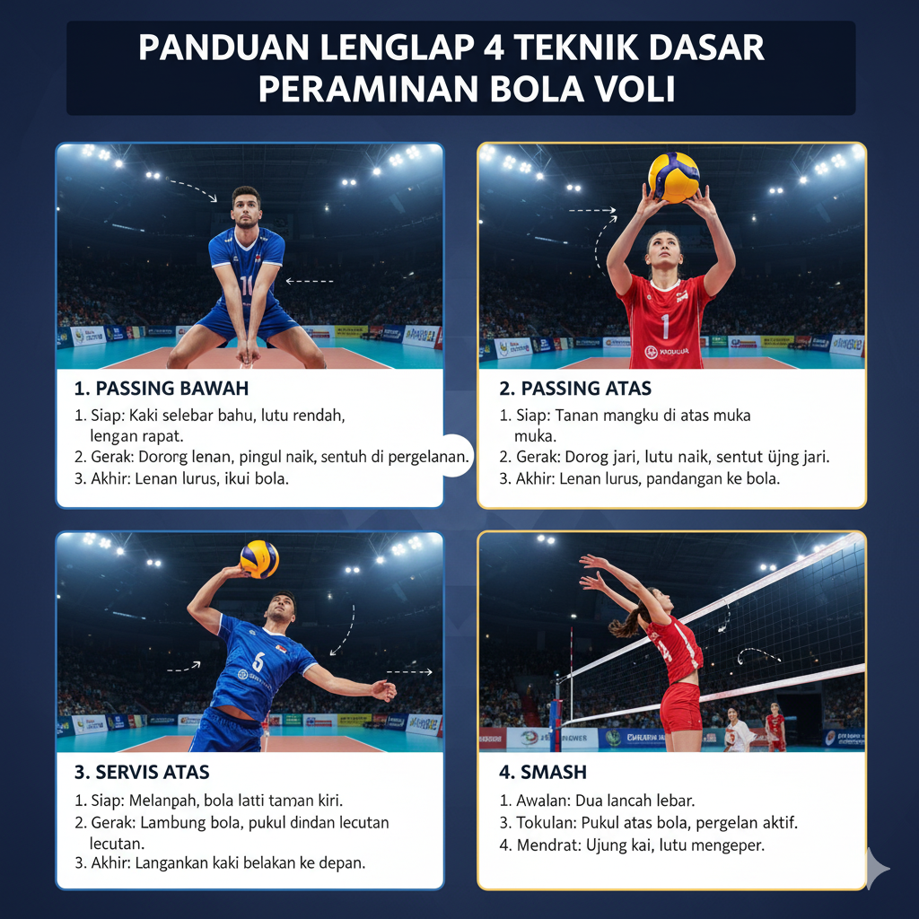 Variasi Keterampilan Gerak Dalam Permainan Bola Voli