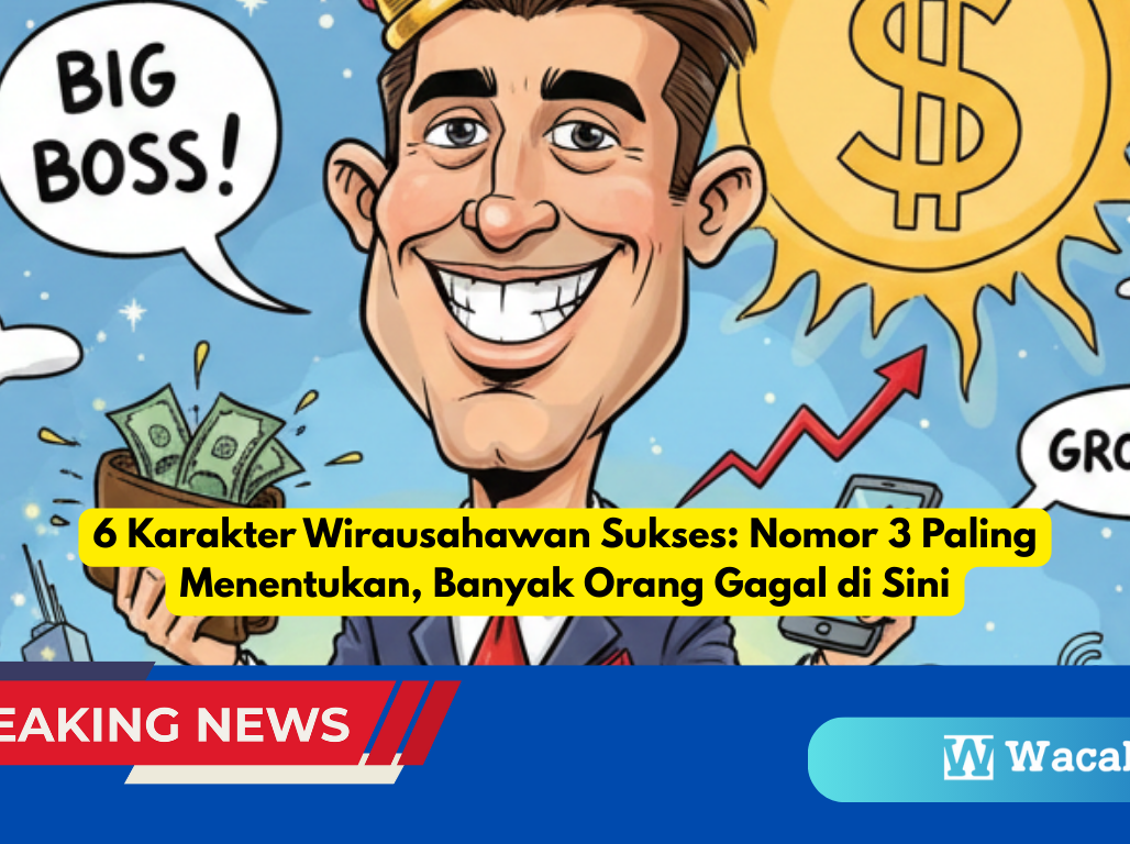 6 Karakter Wirausahawan Sukses Nomor 3 Paling Menentukan, Banyak Orang Gagal di Sini