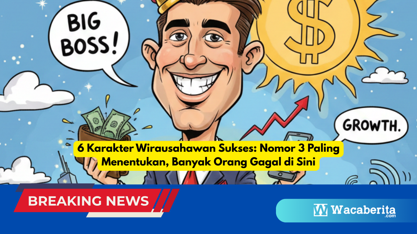 6 Karakter Wirausahawan Sukses Nomor 3 Paling Menentukan, Banyak Orang Gagal di Sini