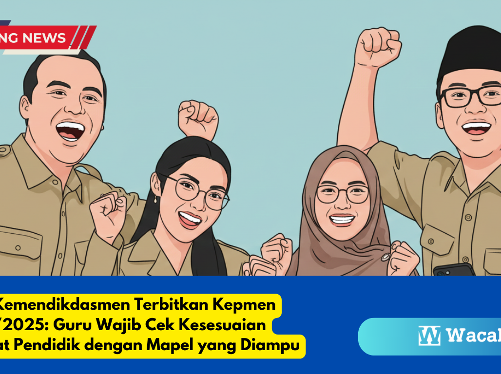 Resmi! Kemendikdasmen Terbitkan Kepmen 222O2025 Guru Wajib Cek Kesesuaian Sertifikat Pendidik dengan Mapel yang Diampu