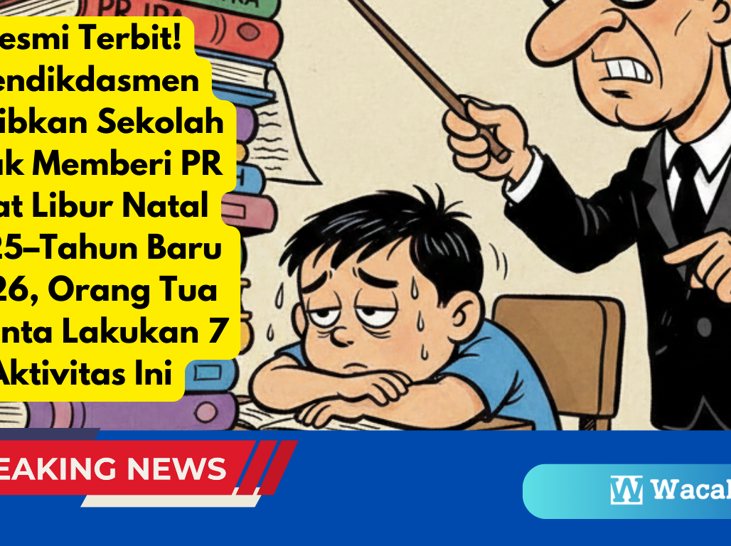 Resmi Terbit! Mendikdasmen Wajibkan Sekolah Tidak Memberi PR Saat Libur Natal 2025–Tahun Baru 2026, Orang Tua Diminta Lakukan 7 Aktivitas Ini