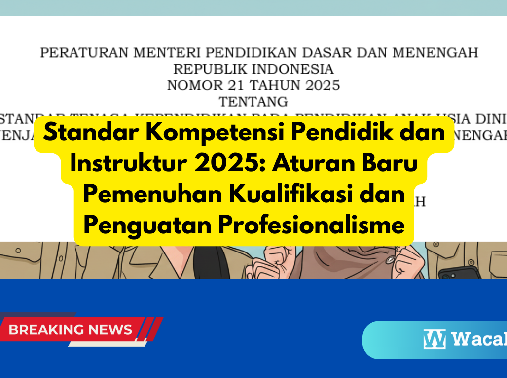 Standar Kompetensi Pendidik dan Instruktur 2025: Aturan Baru Pemenuhan Kualifikasi dan Penguatan Profesionalisme