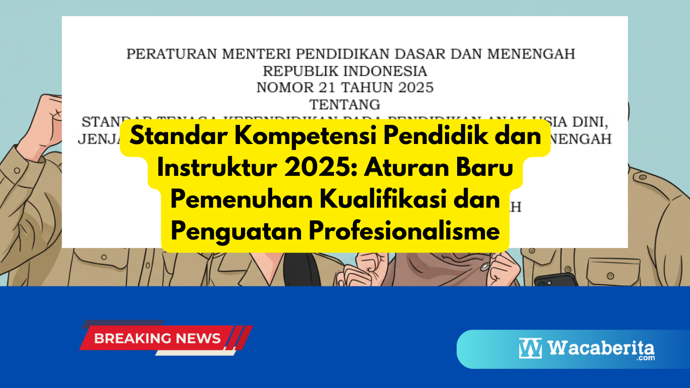 Standar Kompetensi Pendidik dan Instruktur 2025: Aturan Baru Pemenuhan Kualifikasi dan Penguatan Profesionalisme