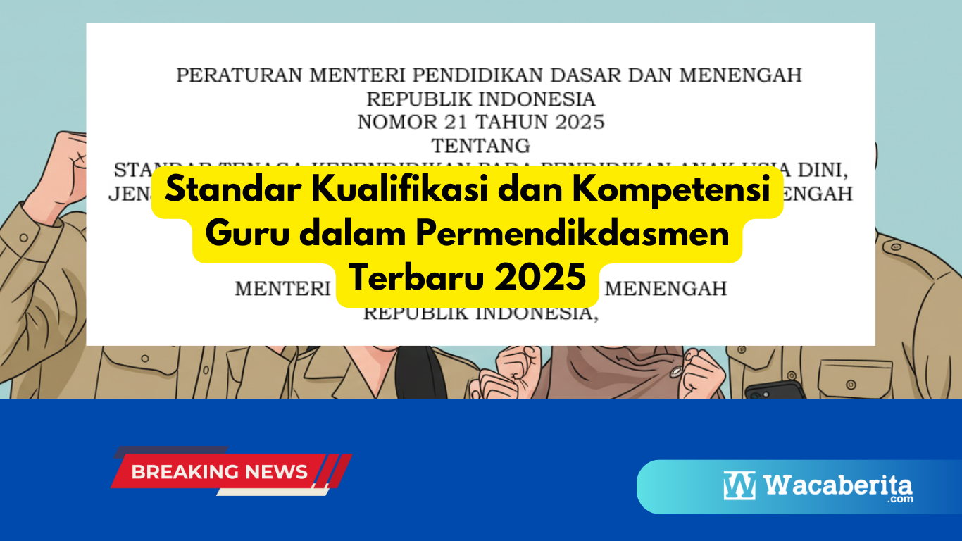 Standar Kualifikasi dan Kompetensi Guru dalam Permendikdasmen Terbaru 2025